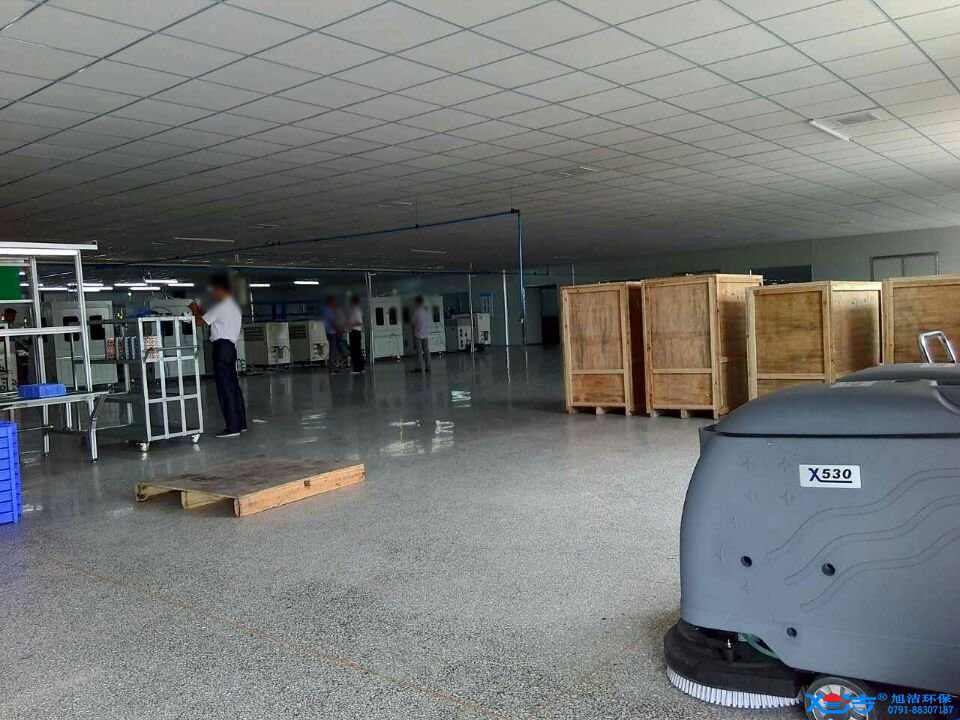 旭潔洗地機在手,工業廠房地面清潔